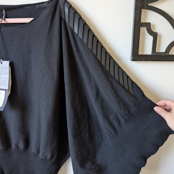 PierAntonio Gaspari Italian Poncho Style Pullover Sweater Taglia 50 US XL NEW - Picture 5 of 8